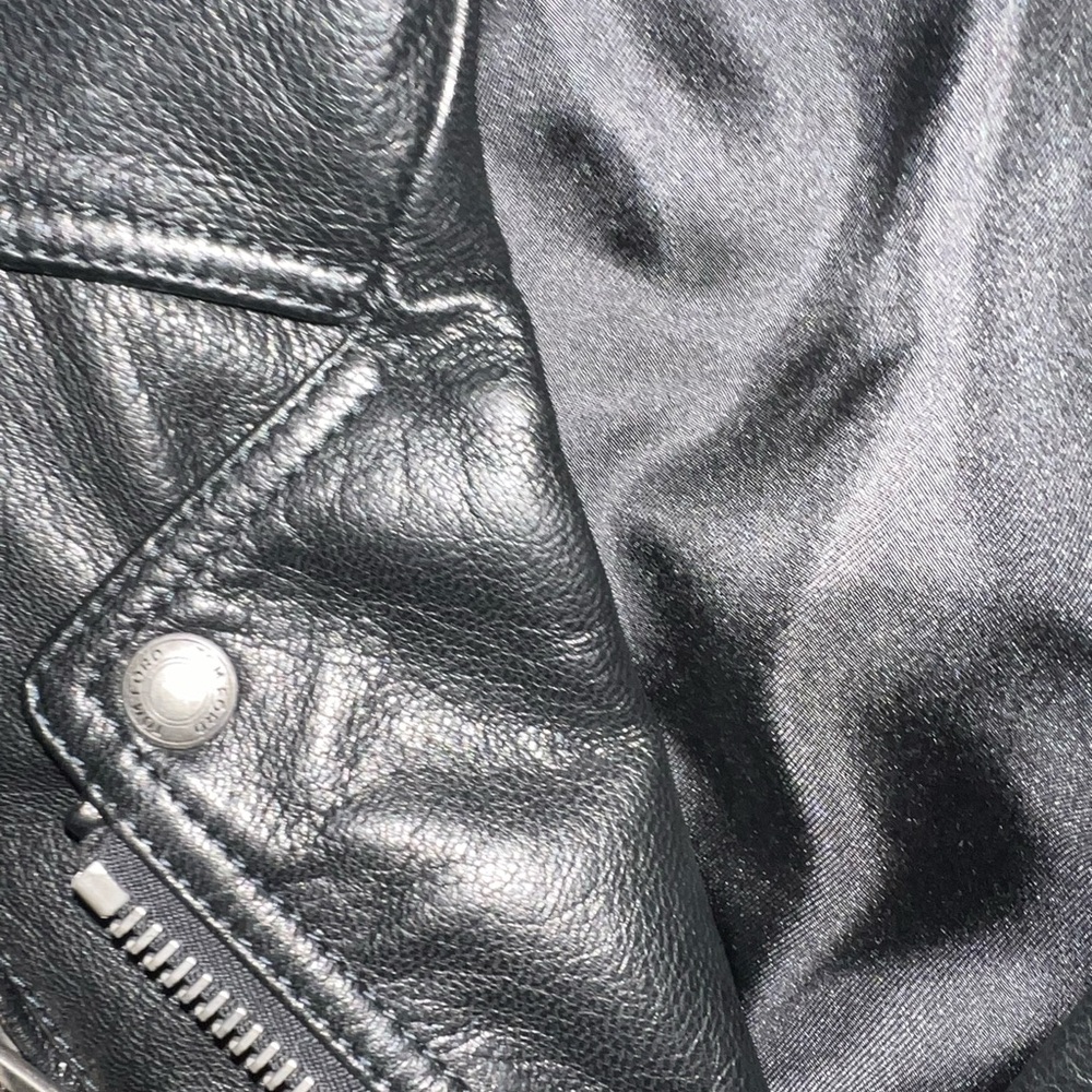 TOM FORD Glossy Plongé Leather Biker Jacket - Picture 8 of 9
